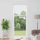 VidaXL Jaluzea pentru Fereastră cu perdele Altele Manual Alb 80 x 130 cm Aluminiu