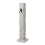 Masca robinet de gradina, cu adaptor furtun, efect granit, gri, 24x98 cm, Prosperplast