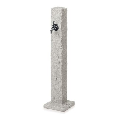 Masca robinet de gradina, cu adaptor furtun, efect granit, gri, 24x98 cm, Prosperplast foto