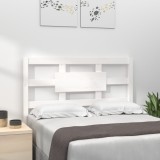 vidaXL Tăblie de pat, alb, 105,5x4x100 cm, lemn masiv de pin