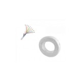 Cablu alarma 8 fire multifilare ecranate cupru + fir masa cupru 8 x 0,22mm rola 100ml TED Wire Expert TED002334 BBB, Ted Electric