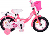Bicicleta pentru fete Volare Ashley, 12 inch, culoare roz, frana de mana fata si PB Cod:31235