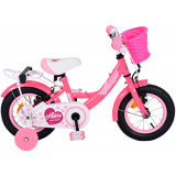 Bicicleta pentru fete Volare Ashley, 12 inch, culoare roz, frana de mana fata si PB Cod:31235