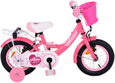 Bicicleta pentru fete Volare Ashley, 12 inch, culoare roz, frana de mana fata si PB Cod:31235 foto