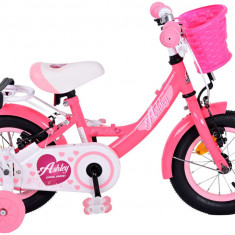 Bicicleta pentru fete Volare Ashley, 12 inch, culoare roz, frana de mana fata si PB Cod:31235