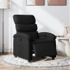 VidaXL Fotoliu rabatabil electric, negru, material textil