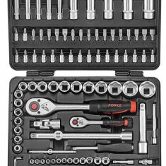 Trusa Chei Tubulare cu Clichet 1/2 Force Tools, 94 buc