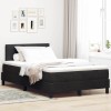 VidaXL Pat cu arcuri cu headboard Negru 120 x 190 cm Catifea 3342574