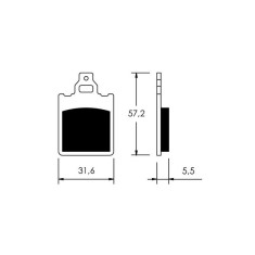 Lichidare: VICMA SET PLACUTE FRANA O717 ECHIVALENT CU FDB697