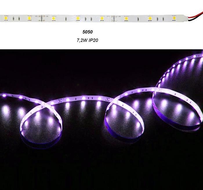 Banda LED 7.2W m 12V IP20 RGB Lumen Adeleq 05-080 RGB