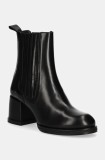 Billi Bi ghete chelsea de piele femei, culoarea negru, cu toc drept, A7300