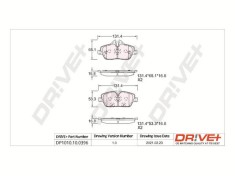 Dr!ve+ DP1010.10.0396 set placute frana disc