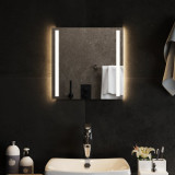 Oglinda de baie cu LED, 40x40 cm GartenMobel Dekor, vidaXL