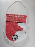 Fanion vintage mare Dinamo Bucuresti (25 x 20 cm) - Cu franjuri albi