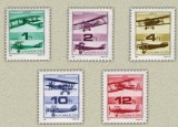 Ungaria 1988 - istoria aviatiei, uzuale, serie neuzata