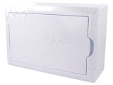 Carcasă albă pentru aparatură modulară IP40 12 module 400V