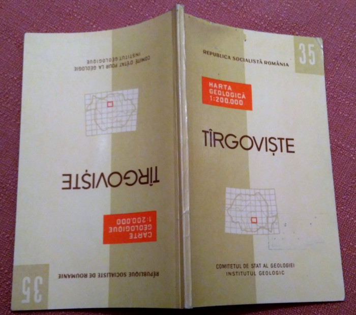 Targoviste. Nota explicativa Institutul Geologic,1968-Nu contine harta geologica