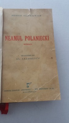 myh 712 - NEAMUL POLANIECKI - SIENKIEWICZ - ED INTERBELICA foto