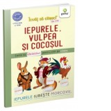 Iepurele, vulpea si cocosul. Carte cu abtibilduri pentru citit pe silabe - Nicolae Tonita