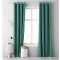 Draperie opaca cu inele Jemidi, 140 x 250 cm, Verde, Poliester, 55309.07