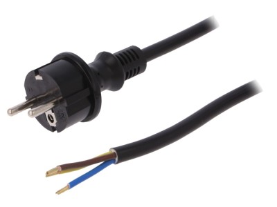 Cablu SCHUKO PVC 4m Negru foto