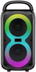 Boxa portabila cu usb, bluetooth, lumini led rgb, 10W, TF, radio FM, AUX,