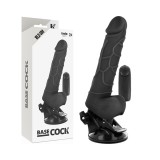 Basecock-Vibrator Realist cu Telecomandă pe Fir 18.5 cm
