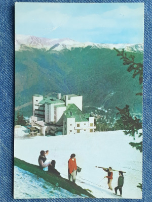 437 - Hotelul Alpin cota 1400 ,din masivul Bucegi/ carte postala RPR circulata foto