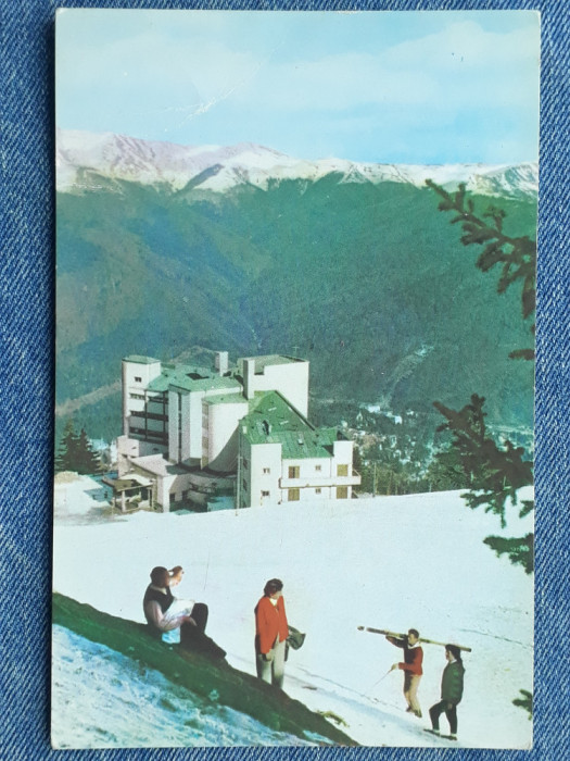 437 - Hotelul Alpin cota 1400 ,din masivul Bucegi/ carte postala RPR circulata