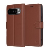 Husa pentru Google Pixel 10 Pro XL, Techsuit, Leather Folio, Maro