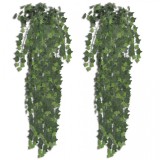 Iederă verde artificială, 2 tufe, 90 cm, vidaXL