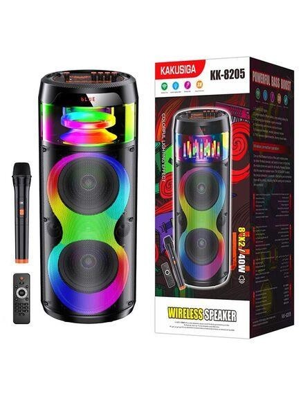 Boxa portabilă Kaku KK-8205 Boxa Portabila,Wireless BT 5.0, Microfon si Telecomanda, Flames Light LED, 40W,