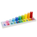 Jucarie educativa lemn, numere si adunare New Classic Toys, 3 ani+
