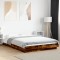 vidaXL Cadru de pat, stejar afumat, 120x190 cm, lemn prelucrat 3281235