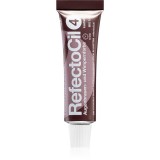 RefectoCil Eyelash and Eyebrow vopsea pentru sprancene si gene culoare 4 Chestnut 15 ml