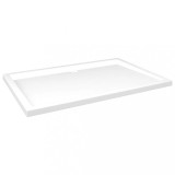 Cadita de dus dreptunghiulara din ABS, alb, 80x120 cm