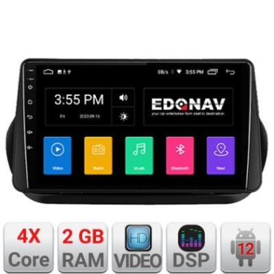 Navigatie Peugeot Bipper, CitroenNemo, Fiat Qubo 2008-2017 Android radio gps internet 2+32 Kit-bipper+EDT-E210v2 v2 CarStore Technology foto