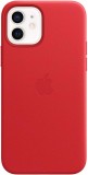 Husa de protectie Apple pentru iPhone 12 PRO MAX, Leather Case MagSafe, Red