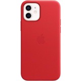 Husa de protectie Apple pentru iPhone 12 PRO MAX, Leather Case MagSafe, Red