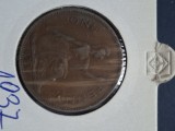 One penny 1937