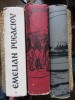 V. I. Siskov - Emelian Pugaciov 3 volume Carte Rusa 1956 Cartonata Roman Istoric