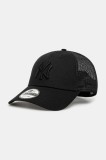 New Era sapca culoarea negru, neted, 60579078