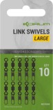 Agrafa Cu Vartej KORUM Smokescreen Link Swivels Large, 10buc/pac