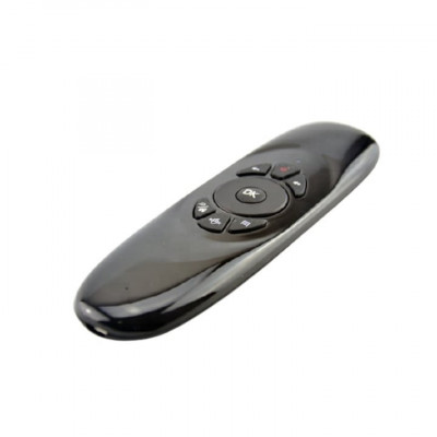 Mini Telecomanda Multifunctionala, cu Air Mouse si Tastatura Full Qwerty pentru Smart TV, Android TV, PC, Mac, Proiector, TV box foto