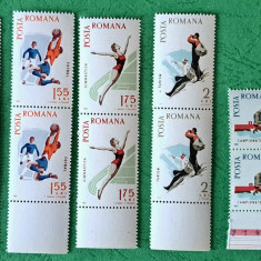 TIMBRE ROMANIA MNH LP616/1965-SPARTACHIADA- Serie în pereche