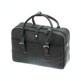 Geanta multifinctionala Davidts Leyden, piele naturala, neagra, 42x28x13 cm