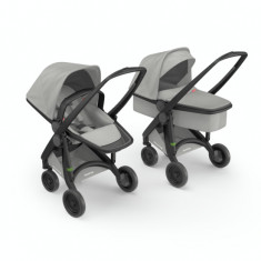 Carucior 2 In 1, Greentom, 100% Ecologic, Black Grey foto