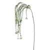 Ramură Artificială Decorativă, Flori Albe Suspendate 110cm, Verde, Oem