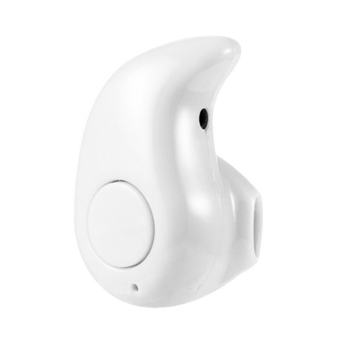 Mini casca Bluetooth, 10 m, design picatura, Alb Mini casca Bluetooth, 10 m, design picatura, Alb