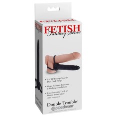 Fetish Fantasy Series zestaw: elastyczny model analny + pierścień TPR 15,2 cm